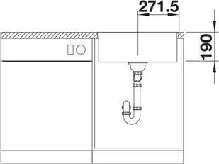 Blanco SUBLINE 500-IF antracyt 524108 - Zlewozmywaki - miniaturka - grafika 5