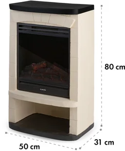 Klarstein Klarstein Carinthia, kominek elektryczny, 1800 W, timer tygodniowy, pilot zdalnego sterowania FP6-Carinthia - Kominki elektryczne - miniaturka - grafika 9