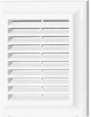 Kratki wentylacyjne - Dospel SPÓŁKA Z OGRANICZONĄ ODPOWIEDZIALNOŚCIĄ Kratka wentylacyjna biała D 250 RW kwadrat 249x249 bez wpustu (20) - miniaturka - grafika 1