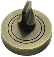 Akcesoria do drzwi - Gamet Szyld WC okrągły mosiądz antyczny PLT-25WC-AB - miniaturka - grafika 1