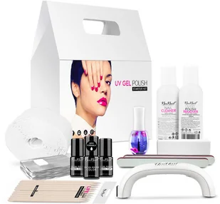 Neo Nail Neo Nail Starter Set Zestaw Do Manicure Hybrydowego Z Lampą 9W Białą 5028-2 - Zestawy do manicure i pedicure - miniaturka - grafika 2
