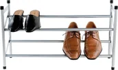 Szafki na buty - Compactor wieszak na buty wysuwany 62 x 23 x 35 cm srebrny twm_377455 - miniaturka - grafika 1