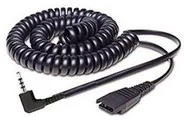 Jabra QD Cord to 2,5mm pin plug, coiled 0,5-2m, fi. for Panasonic GB500, PLX 8800-01-46 - Kable komputerowe i do monitorów - miniaturka - grafika 2