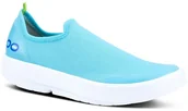 Klapki i japonki męskie - Oofos Buty regeneracyjne OOmg eeZee LOW White/Teal - miniaturka - grafika 1