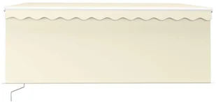VidaXL Lumarko Ręcznie zwijana markiza z zasłoną, 3x2,5 m, kremowa  3069257 VidaXL - Markizy - miniaturka - grafika 5