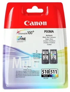 Canon PG-510 czarny / CL-511 kolor Multi Pack 2970B010 - Dodatki do drukarek i skanerów - miniaturka - grafika 7