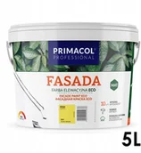 Farby zewnętrzne - Primacol Fasada Eco Farba Elewacyjna Żółty 5L - miniaturka - grafika 1