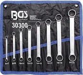 Klucze i nasadki - BGS podwójny klucz oczkowy komplet, bardzo płaski, 6  22 MM, 8-częściowy, 1 sztuki, 30300 - miniaturka - grafika 1