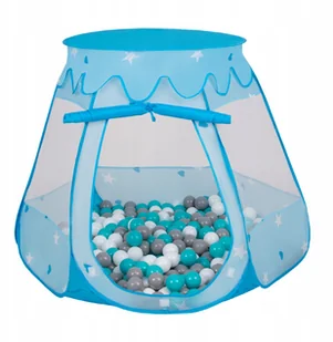 Zamek z piłkami Namiot Suchy Basen kulki 100 szt - Namioty i tipi dla dzieci - miniaturka - grafika 2