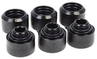Wentylatory komputerowe - Alphacool Zestaw śrub  sople lodu 16 MM hardtube Anschraubtülle G1/4, czarny - miniaturka - grafika 1