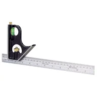 Inne urządzenia pomiarowe - Stanley Kątownik uniwersalny 300mm/12", korpus metalowy z libelką 461510 - miniaturka - grafika 1