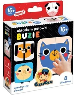 Bright Junior Media CzuCzu Układam połówki Buzie 15m+ - Media - Puzzle - miniaturka - grafika 2