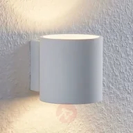 Lampy ścienne - LINDBY Lindby Mirza lampa ścienna, okrągła, biała - miniaturka - grafika 1