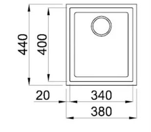 Elleci Quadra 100 (nakładany) 68 Titano - Zlewozmywaki - miniaturka - grafika 3