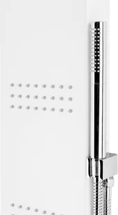 Corsan Panel prysznicowy Kaskada A014A biały z termostatem A-014AT KASKADA BIEL - Panele prysznicowe - miniaturka - grafika 3
