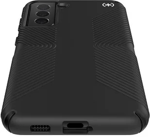 Speck Presidio2 Grip - Etui Samsung Galaxy S21+ z powłoką MICROBAN (Black/Black) - Etui i futerały do telefonów - miniaturka - grafika 8