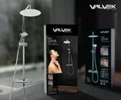 Zestawy prysznicowe - Valvex DIYA Zestaw natryskowy z baterią termostatyczną chrom 2447190 2447190 - miniaturka - grafika 1