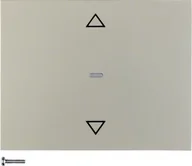 Systemy inteligentnych domów - Berker Hager Hager KNX RF K.1/K.5 stal szlachetna przycisk żaluzjowy quicklink B_85245173 - miniaturka - grafika 1