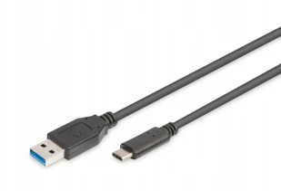Assmann Kabel USB USB A - USB C męskie - męskie czarny1 m AK-300136-010-S - Kable USB - miniaturka - grafika 4