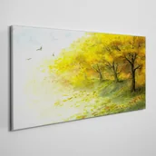 Obrazy i zdjęcia - PL Coloray Obraz na Płótnie Abstrakcja Ptaki Przyroda 140x70cm - miniaturka - grafika 1