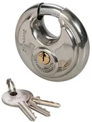 Kłódki - Silverline 292707 zapięcie ze stali nierdzewnej okrągły 70 MM 292707 - miniaturka - grafika 1