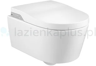 Roca Inspira In-Wash Miska WC podwieszana 56,2x39 cm z deską myjącą biała A803060001 - Miski WC - miniaturka - grafika 2