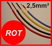 Inne akcesoria audio-wideo - Hella Przewód pojazdu, elektryczny, a także przewodów miedzianych przewodów plecionych: Fly zgodnie z DIN ISO 6722 3, 1-żyłowy, przekrój: 2,5 MM, długość: 5 m, czerwony 8KL 712 957-002 - miniaturka - grafika 1