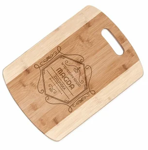 Murrano Deska bambusowa do krojenia z grawerem dla pary na ślub rocznicę p DSK-BMB3-039 - Deski do krojenia - miniaturka - grafika 4