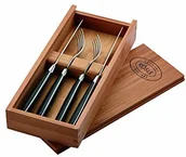 Noże kuchenne - Rosle 25146 4-częściowy komplet sztućców do steków, brązowy - miniaturka - grafika 1