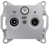 Gniazdka elektryczne - Schneider Electric Schneider Sedna aluminium gniazdo R-RTV-SAT końcowe) SDN3501360 - miniaturka - grafika 1