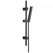 Słuchawki prysznicowe - Laveo Pola zestaw natryskowy na drążku czarny mat NAP 71A1 - miniaturka - grafika 1