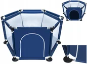 Łóżeczka i kojce - Wielki Kojec 3w1 Suchy Basen Plac Zabaw dla Dzieci - miniaturka - grafika 1