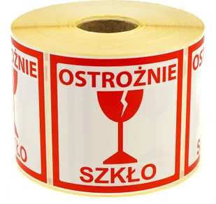 Etykiety Naklejki Ostrożnie Szkło Hit 1000 Szt - Papier do drukarek - miniaturka - grafika 2