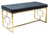 Ławki do przedpokoju - Signal ŁAWKA NOIR ZŁOTY/CZARNY AKSAMIT TAP.105 - miniaturka - grafika 1