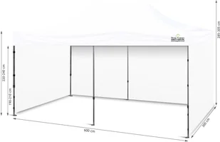 Home&Garden Namiot handlowy 600 x 300 cm biały 490001 - Pawilony ogrodowe - miniaturka - grafika 9