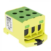 Kostki, złączki, wtyczki - Geberit MOREK szynowa 1,5-50mm2 żół-ziel 6otwor AL/CU TH35 1P MAA3050Y10 Morek 4306 MAA3050Y10 - miniaturka - grafika 1