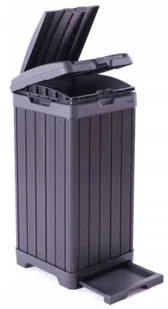 Keter Kosz ogrodowy Baltimore 125 l Keter czarny KET236997 - Kosze na śmieci - miniaturka - grafika 3