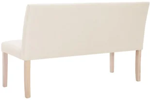 vidaXL Ławka, 139,5 cm, kremowa, poliester vidaXL - Ławki do przedpokoju - miniaturka - grafika 14