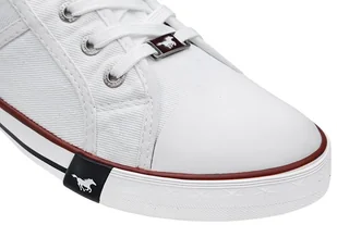 Mustang Trampki 40A050 Białe 4058-305-1 Weiss 29024 - Trampki męskie - miniaturka - grafika 5
