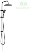 Zestawy prysznicowe - Laveo Zorita - kolumna natryskowa chrom/czarny - miniaturka - grafika 1