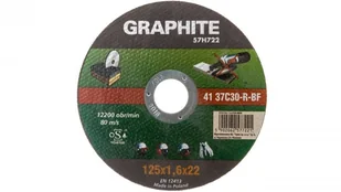 Graphite Tarcza tnąca do kamienia 125x1,6x22mm 57H722 - Materiały ścierne - miniaturka - grafika 2