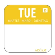 Opakowania gastronomiczne - Vogue Naklejki rozpuszczalne wtorek | rolka 1000 szt. U778 - miniaturka - grafika 1