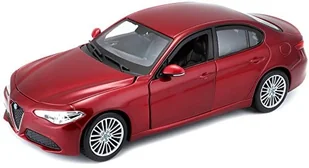 Bburago Alfa Romeo Giulia 1:24 czerwony - Samochody i pojazdy dla dzieci - miniaturka - grafika 2