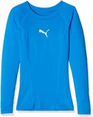 Gadżety dla kibiców - Puma PUMA męska ligi Base Layer Tee LS Jr Shirt, niebieski, 140 655921 02 - miniaturka - grafika 1