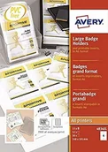 Papier do drukarek - Avery 50 duże plakietki + nadające się do wciskania 52 wkłady, 148 x 105 cm, przezroczyste (4834 x dł.) 4834XL - miniaturka - grafika 1