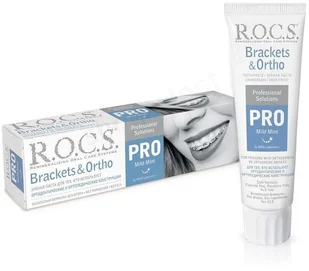 R.O.C.S. PRO Brackets & Ortho - ortodontyczna pasta do zębów o łagodnym smaku mięty 100 ml ROCSPROBracket - Higiena protez i aparatów ortodontycznych - miniaturka - grafika 2