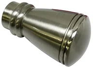 Karnisze - Gardinia 10011166 główka/końcówka SIRO do karniszy, seria Chicago, średnica 20 MM, stal nierdzewna 10011166 - miniaturka - grafika 1