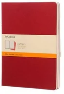 Notesy i bloczki - Moleskine Cahier notes, okładka kartonowa, zestaw 3 sztuki, Preiselbeerrot X-Large S31076 - miniaturka - grafika 1