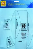 Akcesoria i części do maszyn do szycia - Simpli-EZ Simpli-EZ 8829419 podwójny szablon do pikowania obrączek weselnych 8829419A - miniaturka - grafika 1