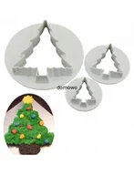 Formy do ciast - WYKRAWACZE LUKRU FOREMKA DO CIASTEK CHOINKI 3szt - miniaturka - grafika 1